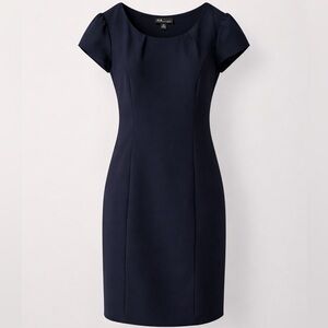 AGB Petite Black Sheath Dress Cap Sleeves Career‎ | Size 8P